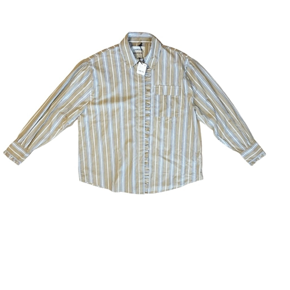 Damson Madder NWT Kylie ruffled button down long sleeve shirt size UK12(US 8) - Picture 13 of 16